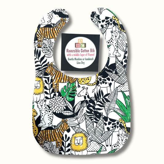 Handmade Reversible Cotton Baby Bibs
