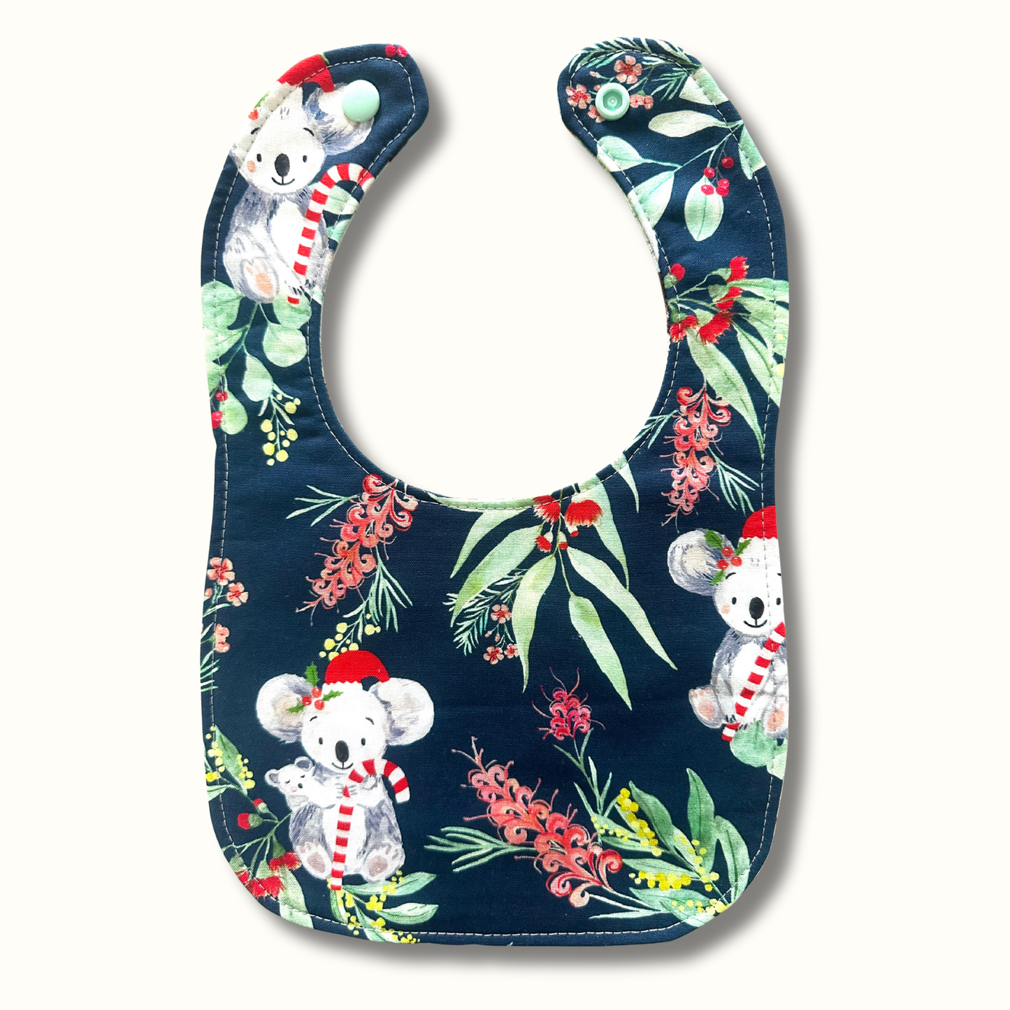 Christmas Baby Bib. Handmade, Soft Cotton, Perfect Baby Gift