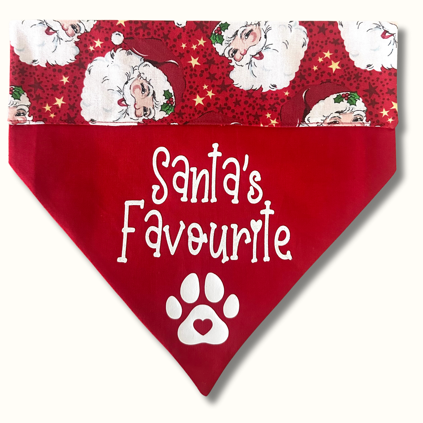 Handmade Christmas Pet Bandanas with Decal