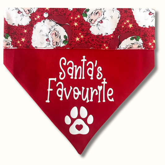 Handmade Christmas Pet Bandanas with Decal